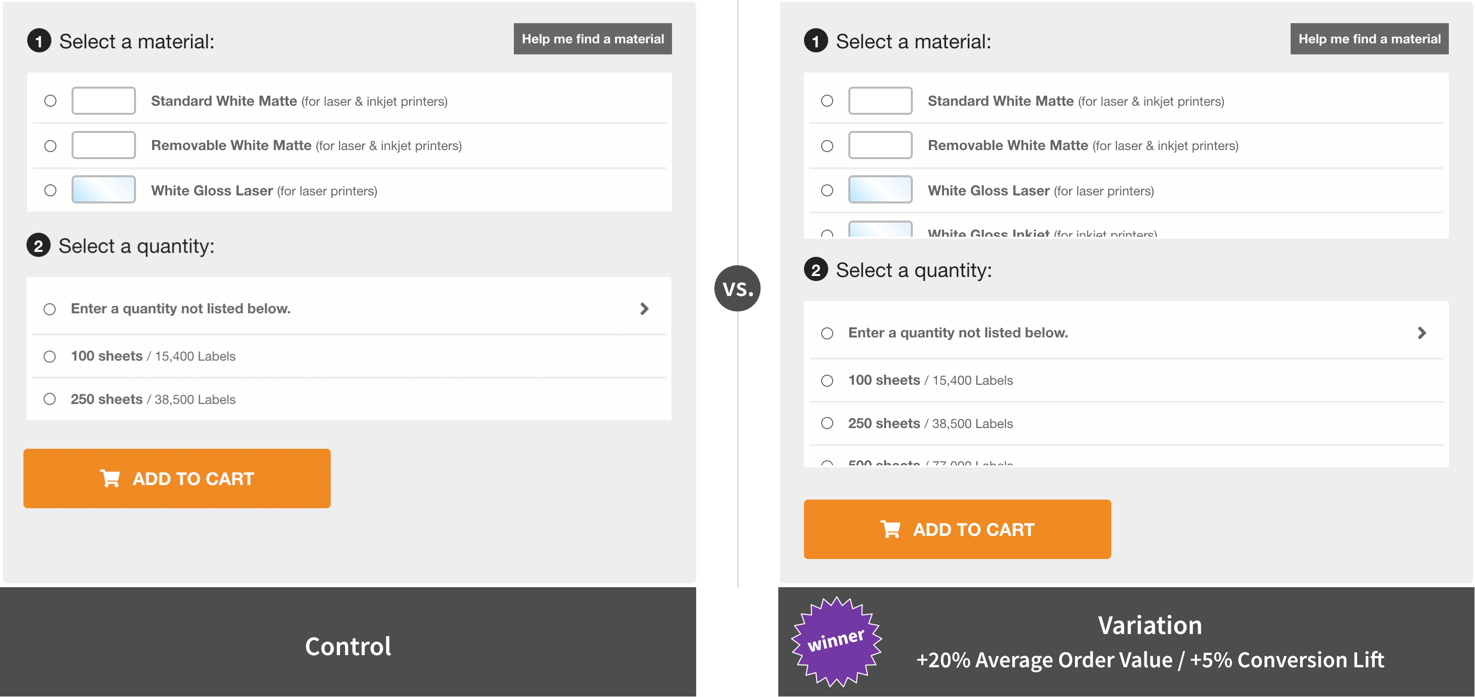 onlinelabels.com screenshot
